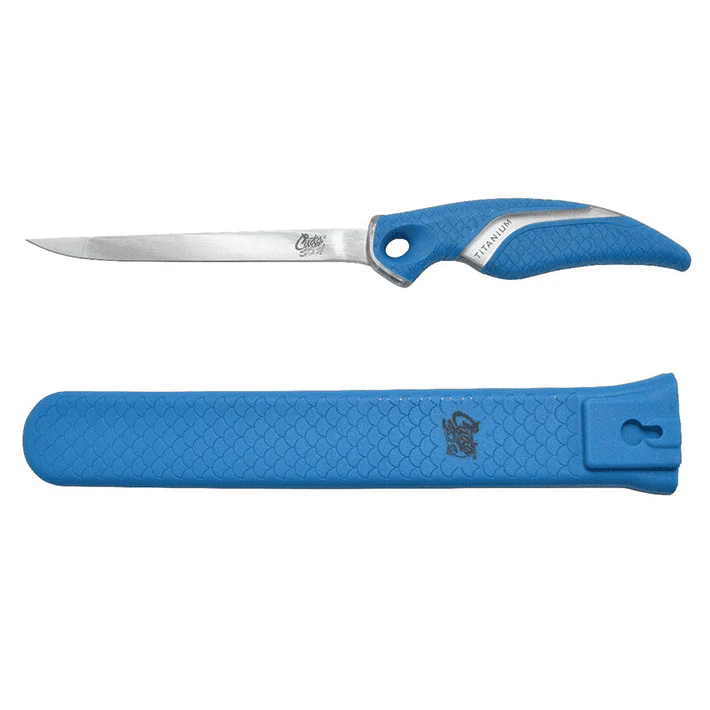 Cuda Titanium 6 Inch Filleting Knife with Sheath - Image 2