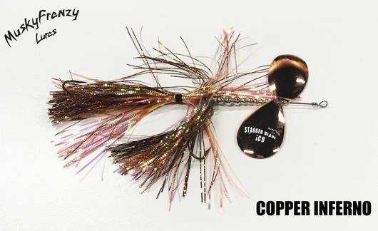 Musky Frenzy IC9 Stagger Blade Bucktail - Image 3