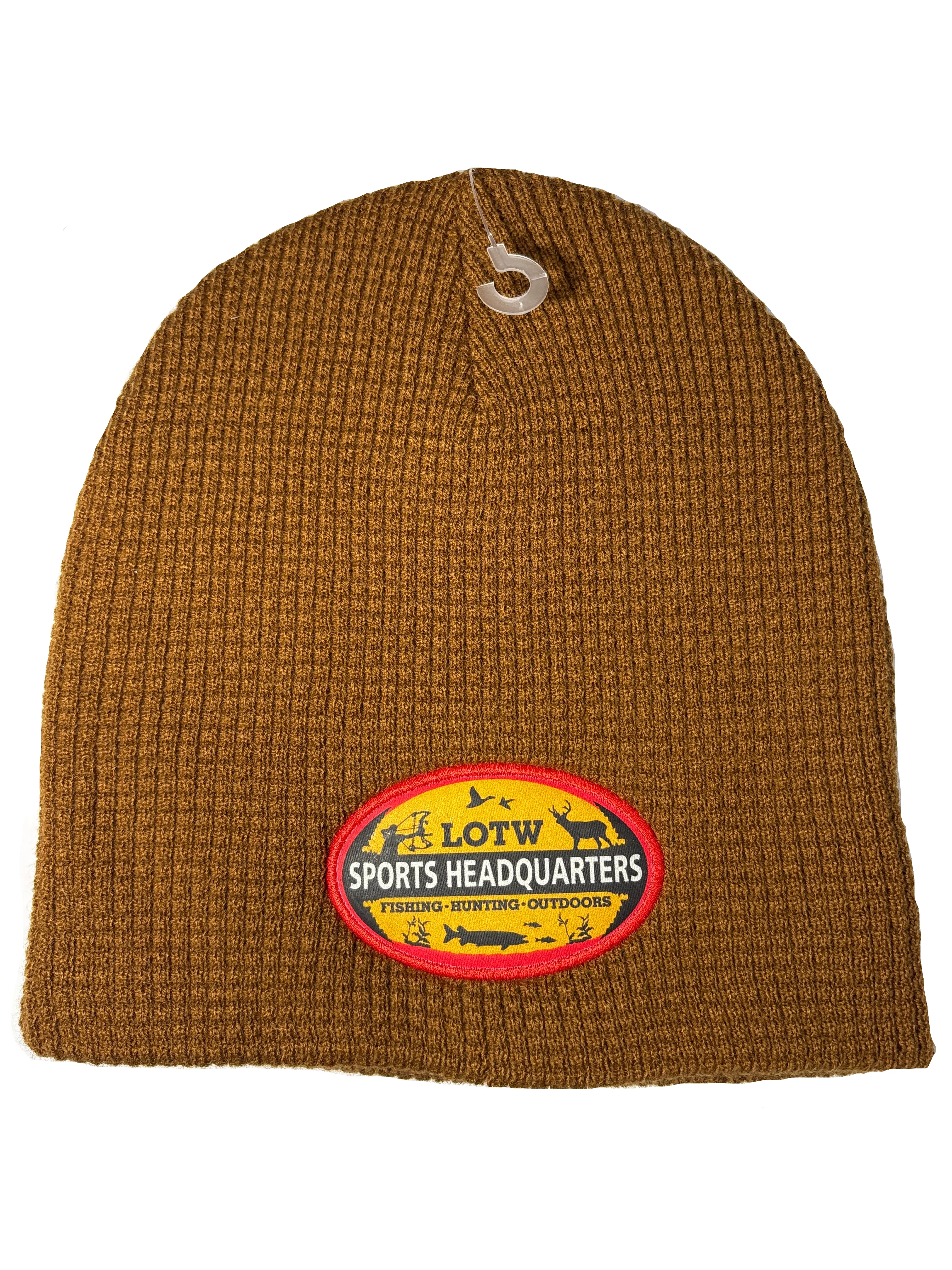 LOTW Sports HQ Waffle Style Beanies Leather Patch - Image 12