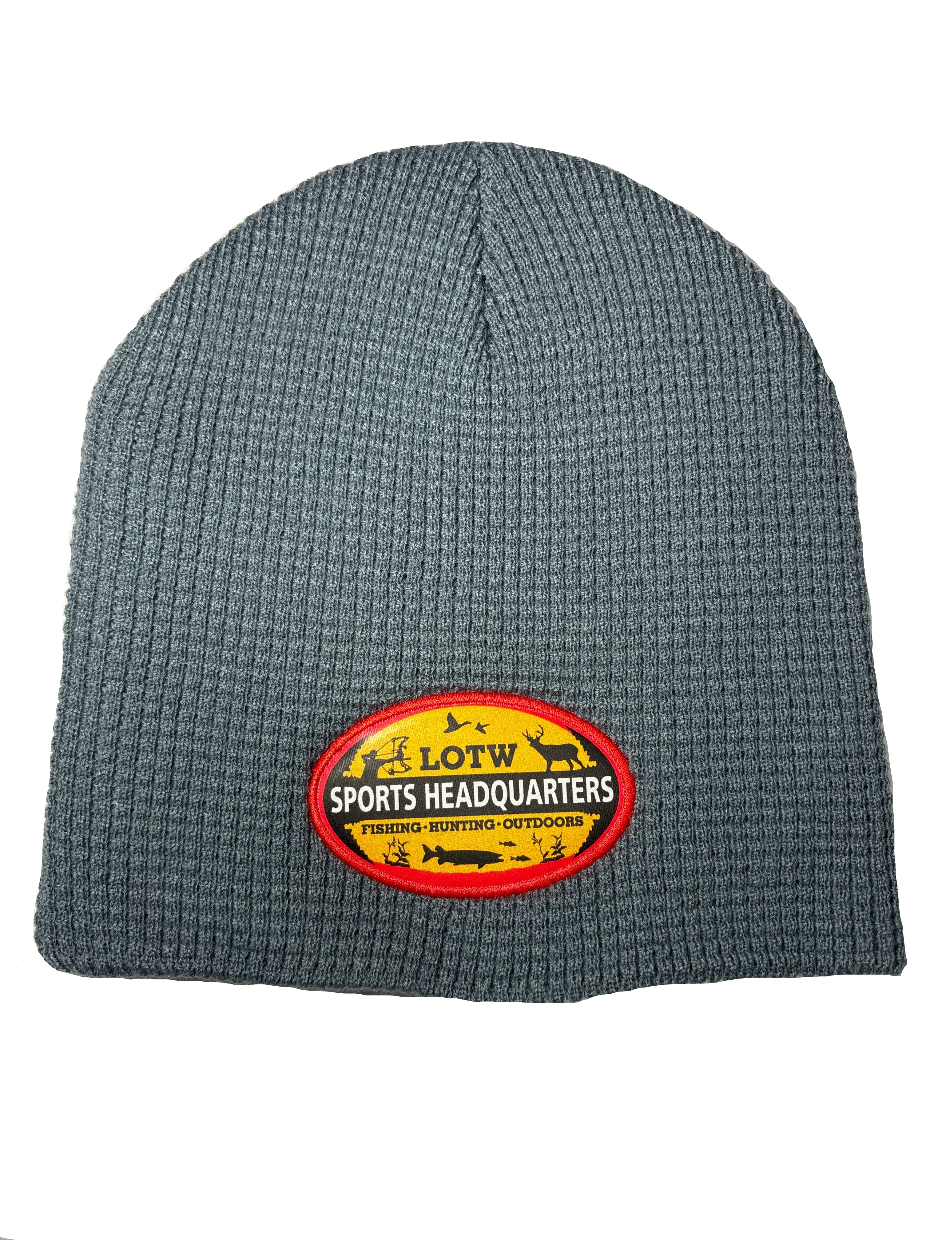 LOTW Sports HQ Waffle Style Beanies Leather Patch - Image 15