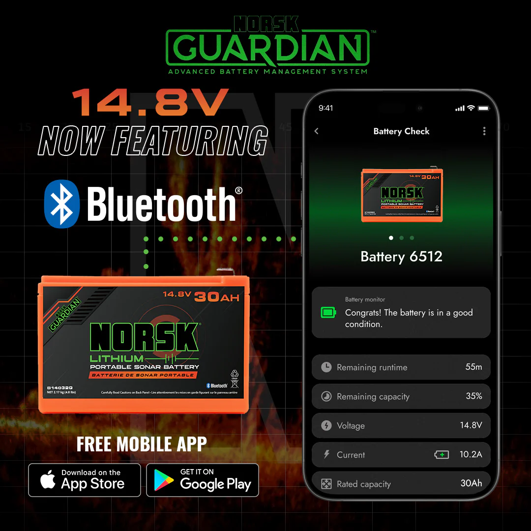 Norsk 14.8V 30AH Lithium-Ion Bluetooth Battery (With Charger) - Image 4