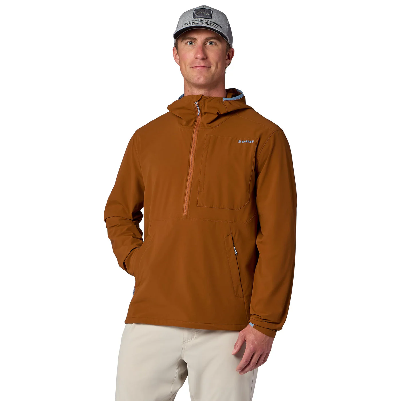 Simms Men's Rogue Flex Half-Zip Pullover Hoody - Image 3