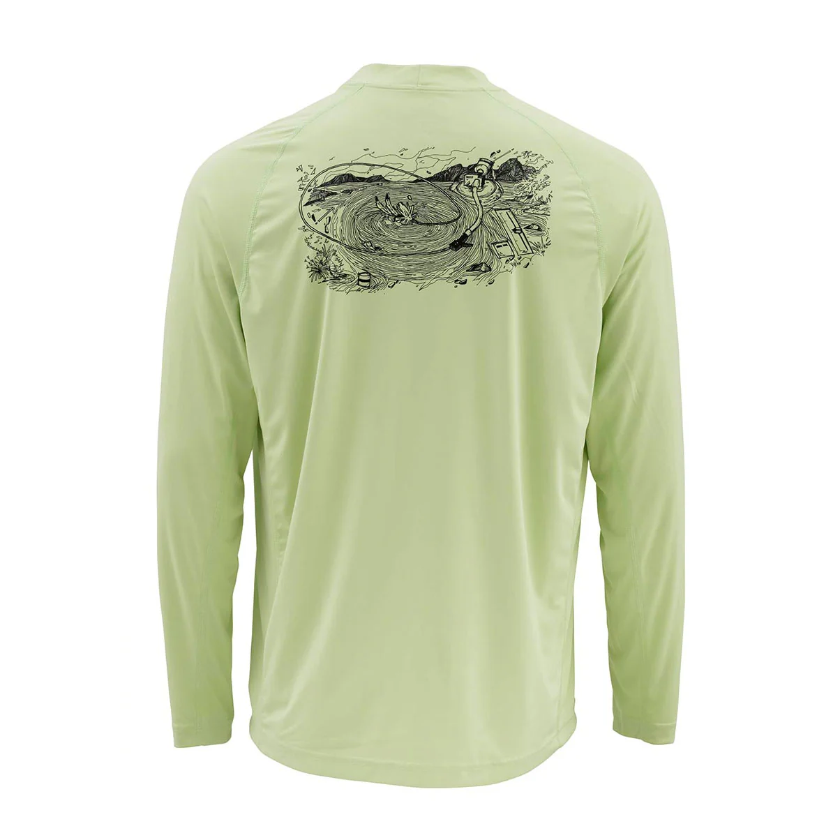 Simms SolarFlex Long Sleeve Crewneck Shirt - Print - Image 4